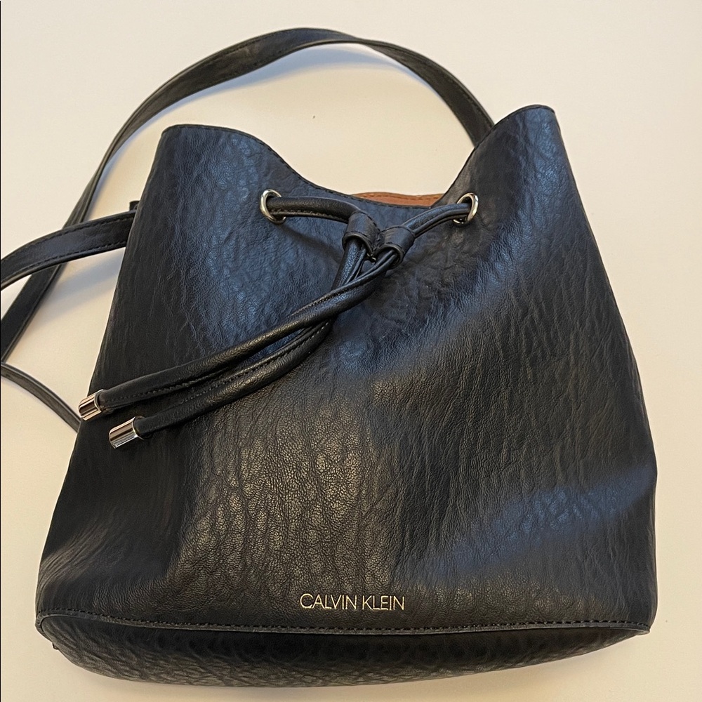 Calvin Klein Black Textured Shoulder Bag - Never Used